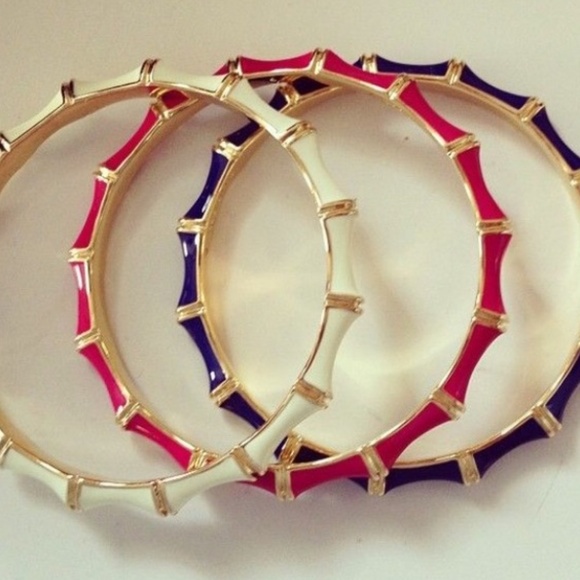 Stella & Dot | Dainty Gold Bangle Bracelet 🌸🦄💫✨PINK+Gold Julep Bangle - Picture 6 of 8